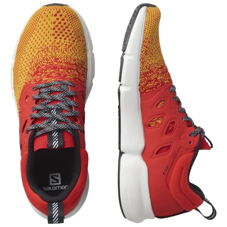 Red / Mango Salomon Predict Soc 2 Men's Running Shoes | PH 52946K